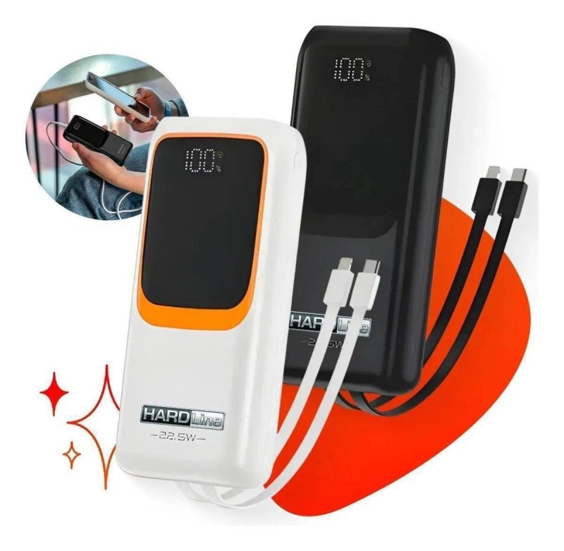 Carregador Portátil Power Bank Turbo 20000mAh 22.5W Universal