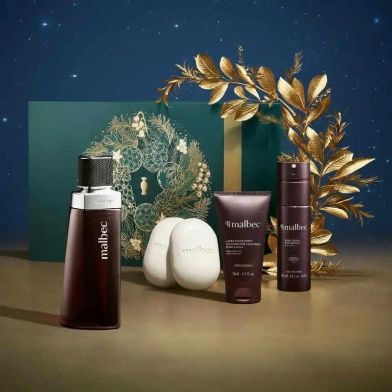 Malbec Kit Presente Premium (4 Itens) O Boticário + Frete Grátis