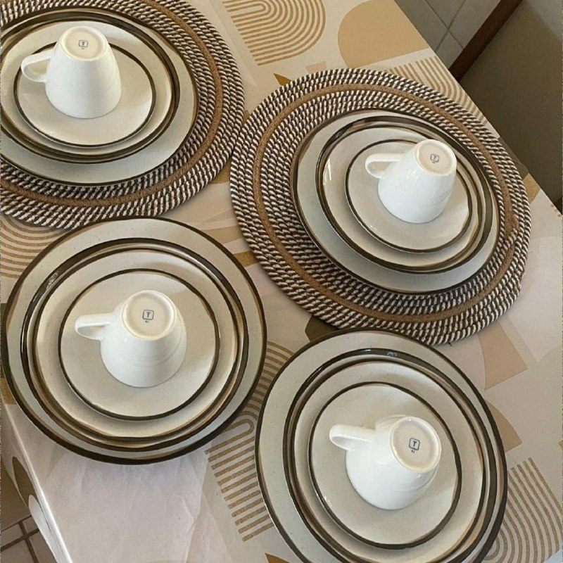 Aparelho de Jantar Canyon em Porcelana Decorada 20 Peças Tramontina