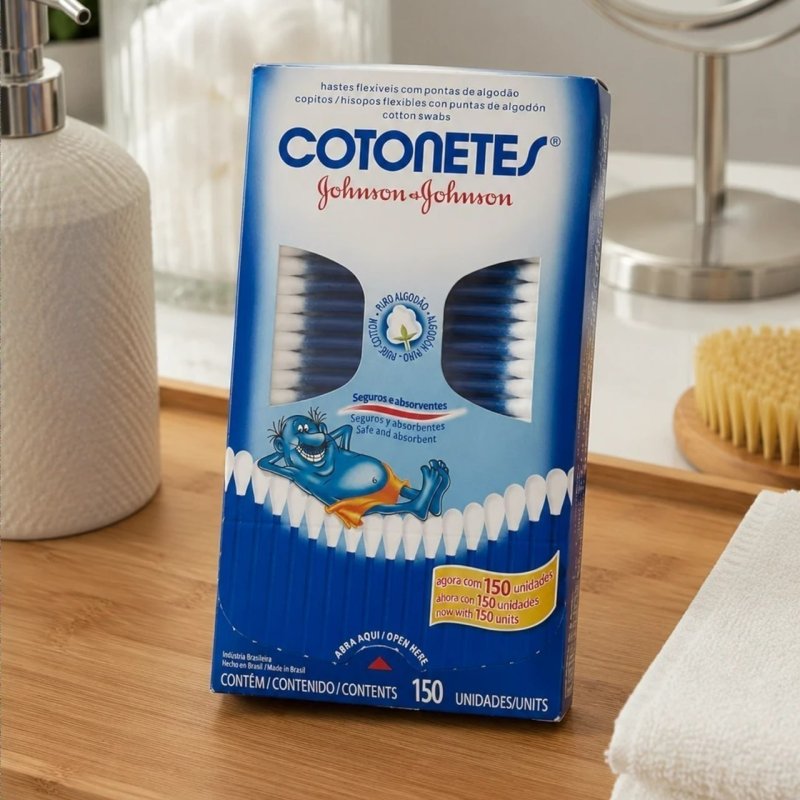 Cotonetes Hastes Flexíveis 150un + Frete Grátis