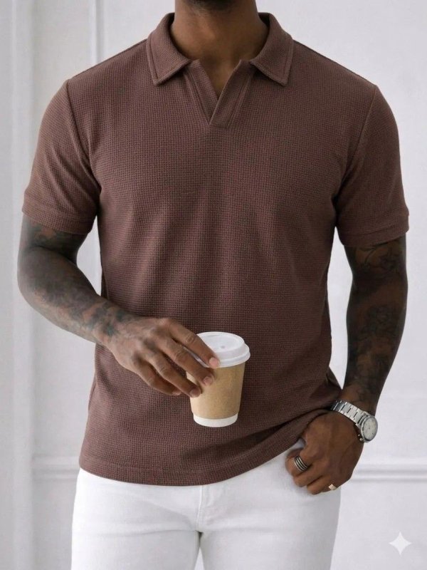 Camiseta Gola Polo Masculina Tricô Premium