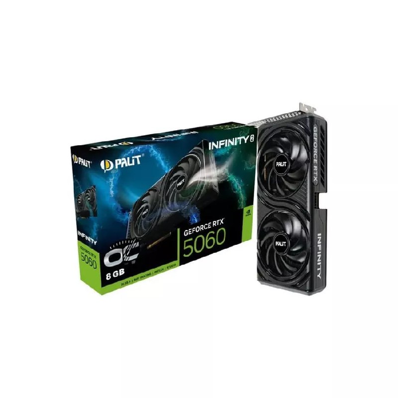 Placa de Vídeo NVIDIA GeForce PALIT RTX5060 8GB INFINITY 2 OC GDDR7