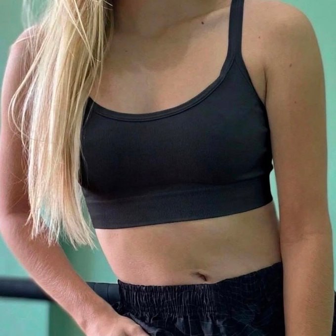 Top Fitness Feminino Lupo Top Power Poliamida Sem Costura Alta Sustentação Sem Bojo Academia