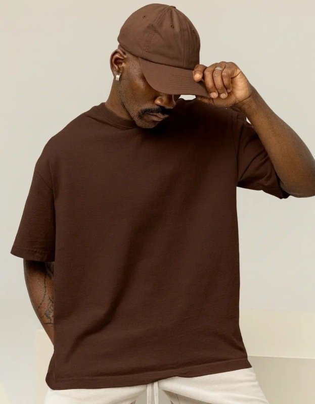 Camiseta Oversized Masculina Algodão Streetwear Lisa Premium