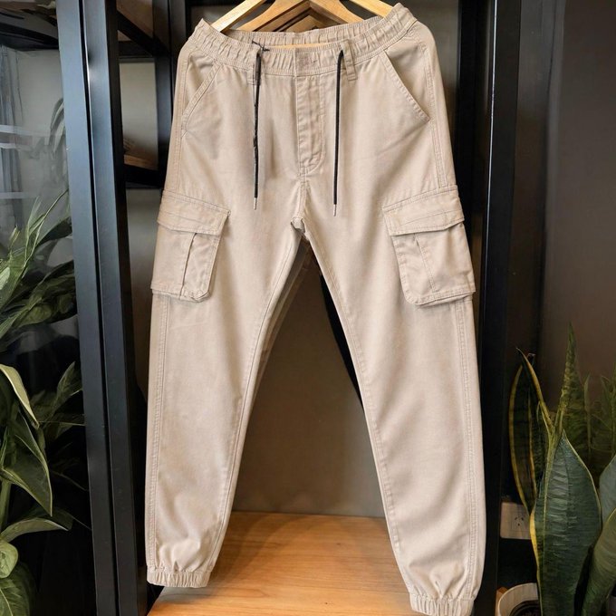 Calça Jogger Cargo Sarja (3 cores) + Frete Grátis