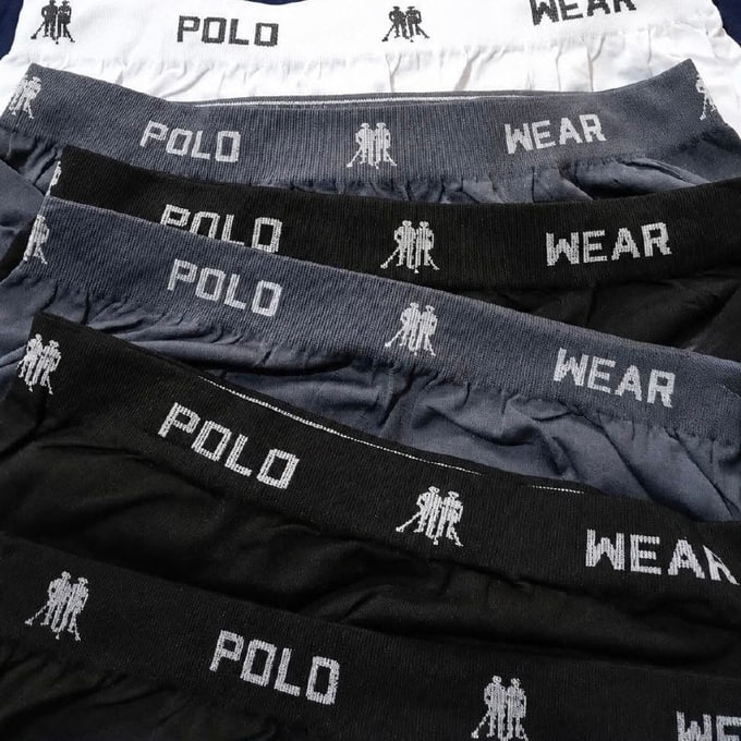 Kit 10 Cuecas Boxer Lisa Polo Wear Sortido Sortido Liso M