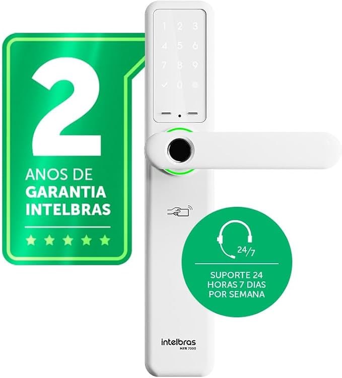 Intelbras MFR 7000 - Fechadura Inteligente Embutir - Branca