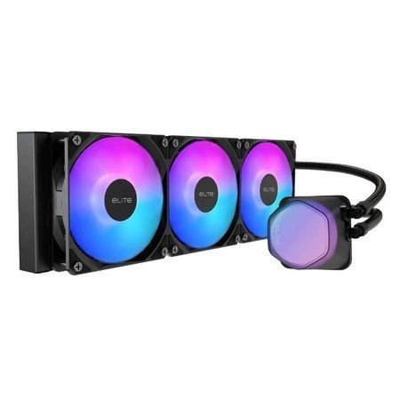 Water Cooler 360mm Cooler Master Elite Liquid Branco ARGB ELW-D36M-A21DA-RW CPU Intel AMD