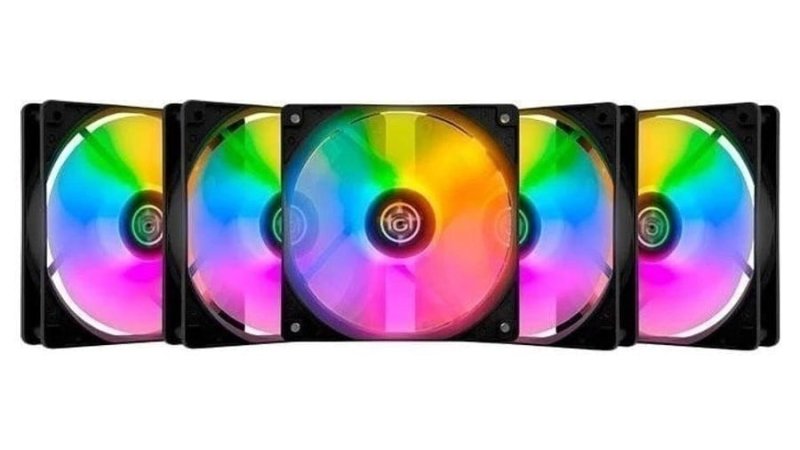 Kit Ventoinhas TGT Striker, Rainbow, 5x120mm, TGT-STK5-BLRBW