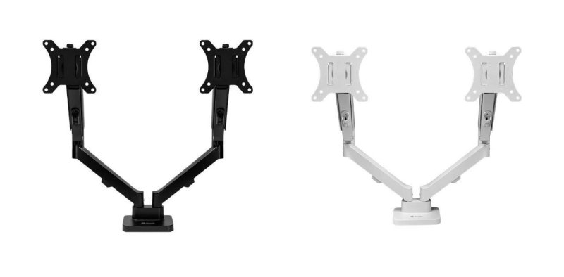 Suporte Articulado Pistão A Gás P/ 2 Monitores Zinnia Nimbo 210, 13” A 32”