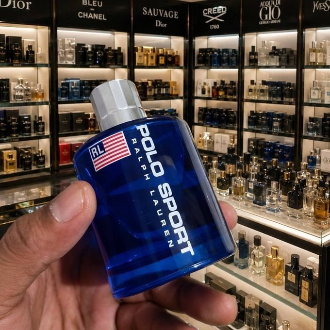 Perfume Masculino Aromático Cítrico Fresco e Energizante, Eau de Toilette Polo Sport Ralph Lauren 100ml