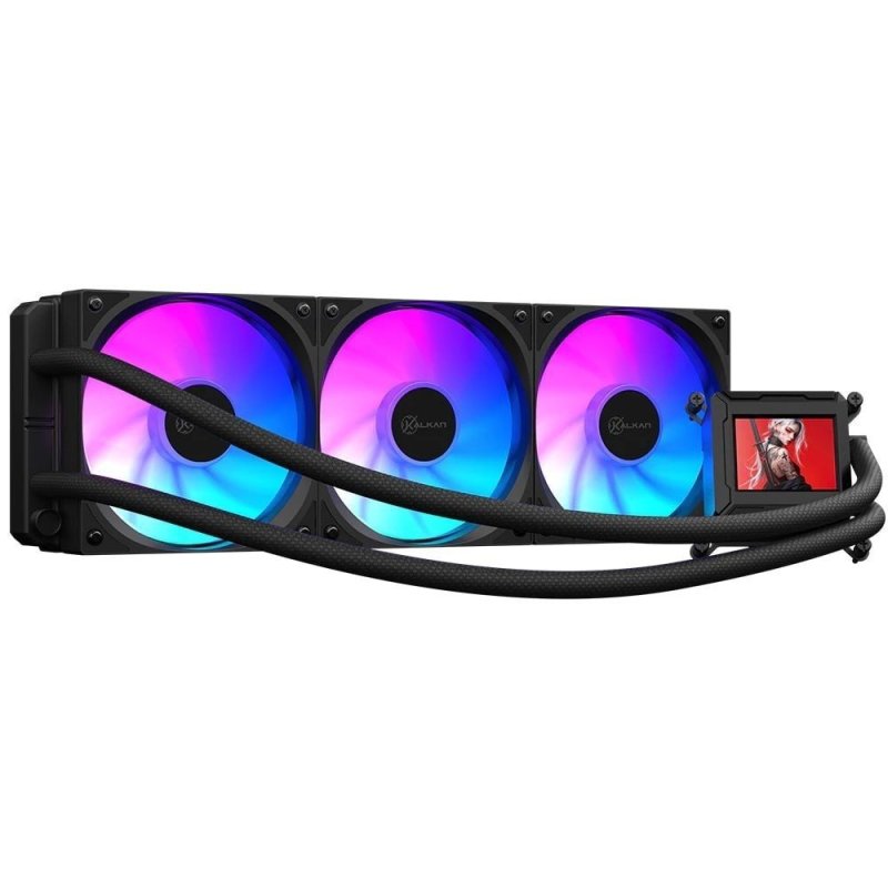 Watercooler Kalkan Aura Lcd 360mm Argb Preto Tela Lcd 2.4 Personalisavel