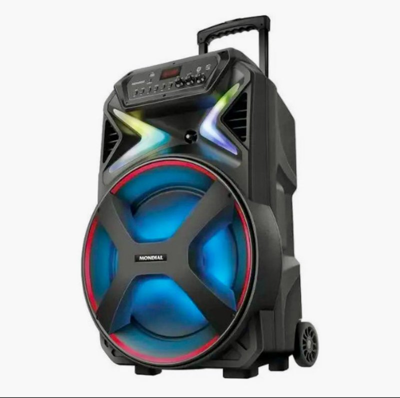 Caixa De Som Amplificada Mondial Connect Lights Plus Cm-700