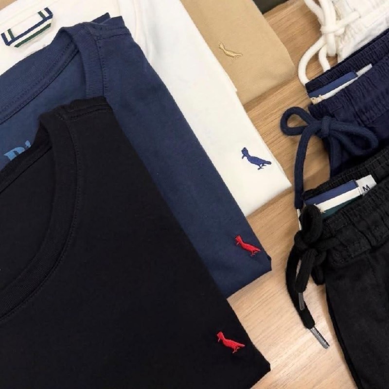 Kit 3 Camiseta Básicas Brasa E Gota Pica Pau Bordado Reserva