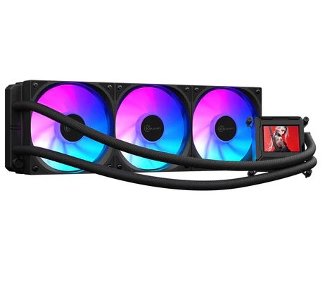 Watercooler Kalkan Aura Lcd 360mm Argb Preto Tela LCD 2.4"