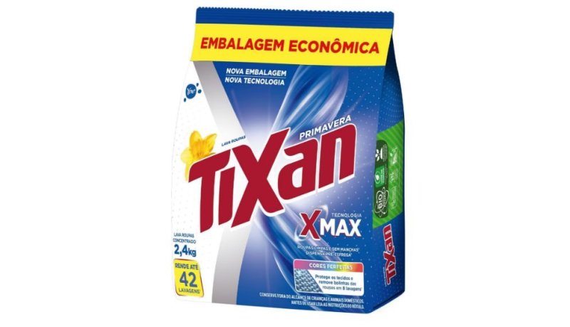Ypê Lava Roupas em Pó Tixan Primavera Sachê 2,4Kg