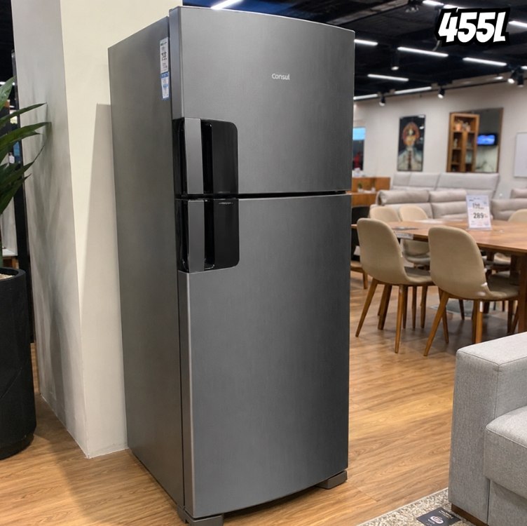 Geladeira Consul Frost Free 455 Litros Duplex Inox - Crm56mk 127v
