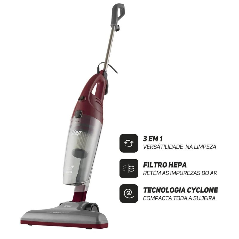 Aspirador WAP High Speed Plus 3 em 1 1350W