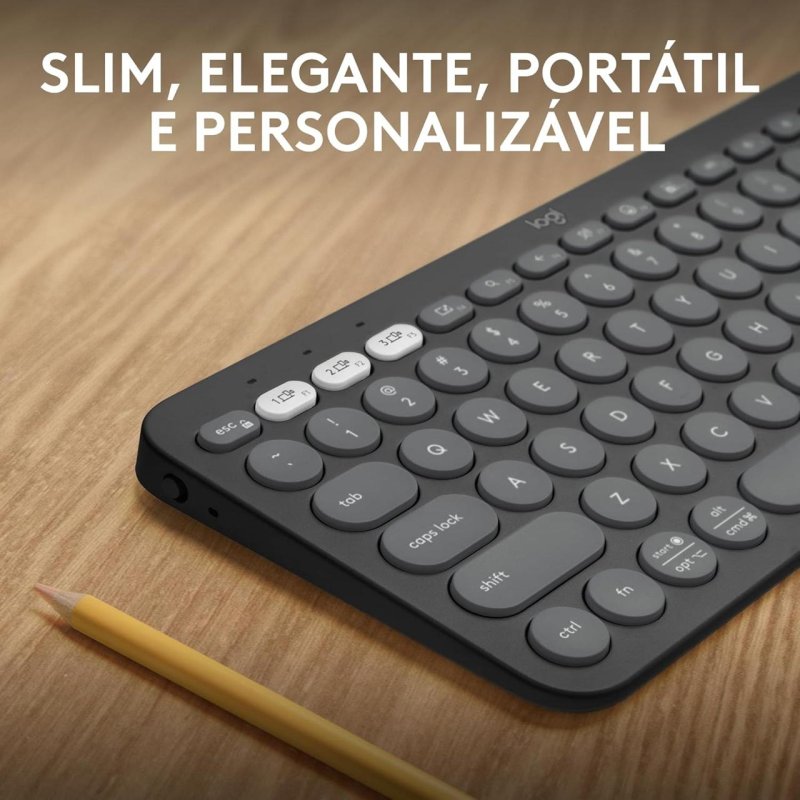 Teclado sem Fio Logitech Pebble Keys 2 K380s