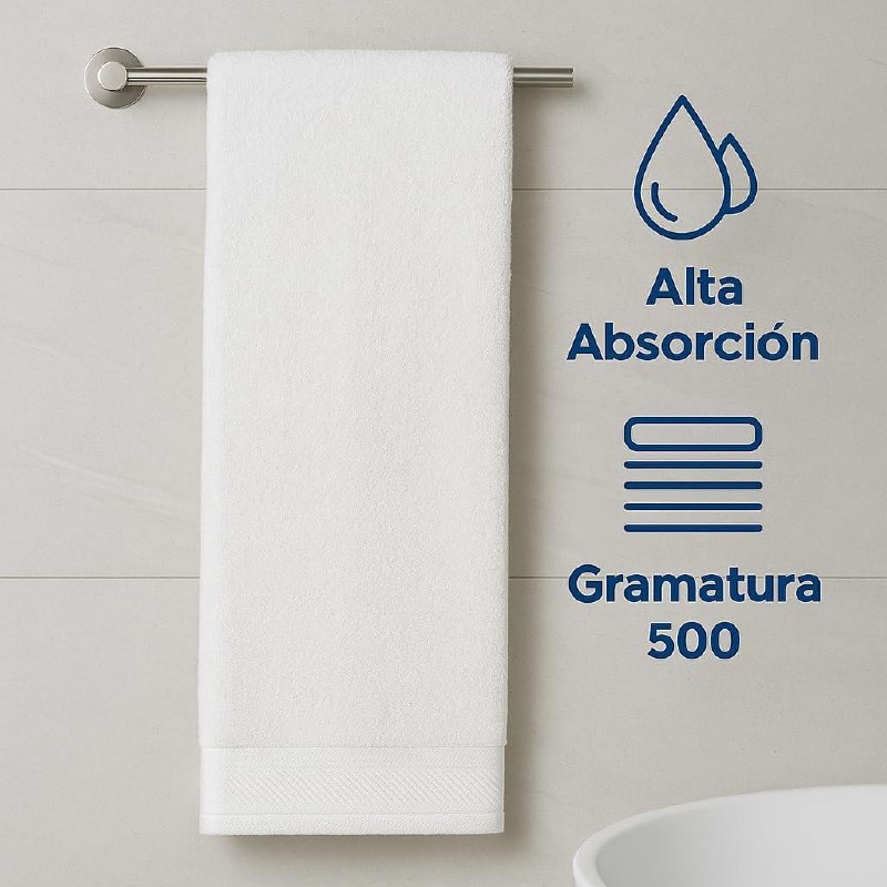 Kit com 4 Toalhas de Banho Gigantes Eleganz 500 g/m²