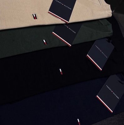 Camisetas Tommy Hilfiger Preta/marinho 2un - Original