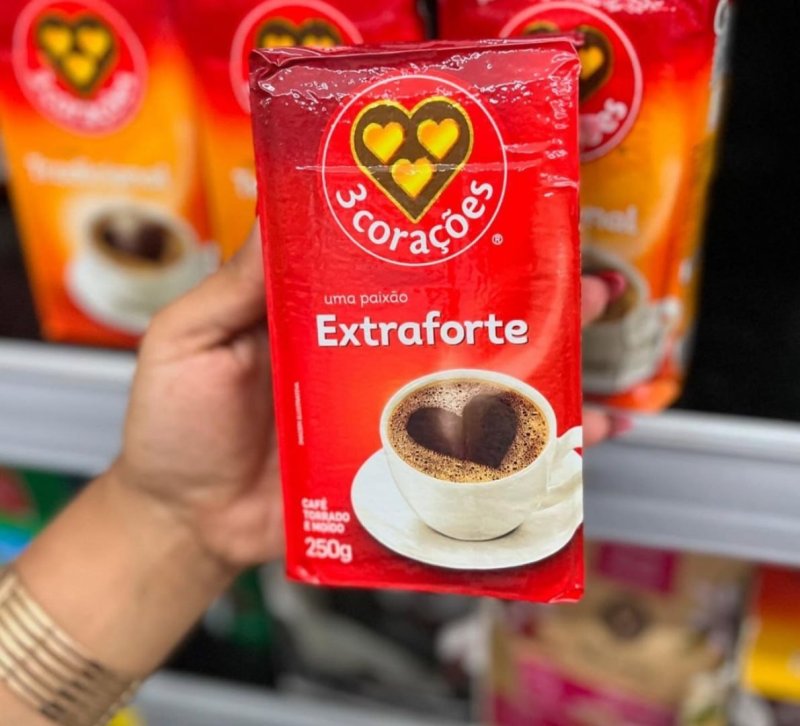 3 Corações Café Torrado E Moído Extra Forte À Vácuo 250G