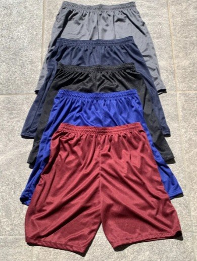 Kit 5 Shorts Masculino Sport Academia Futebol Cores Sortidas + Frete Grátis