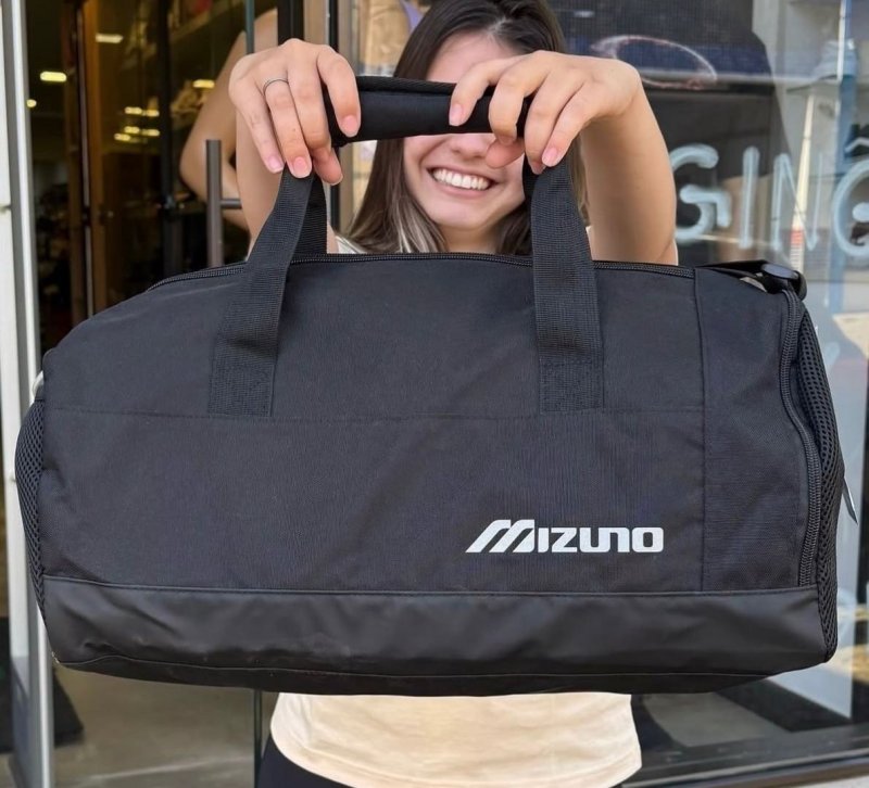 Mala De Treino Mizuno Gym Cor Preto Liso