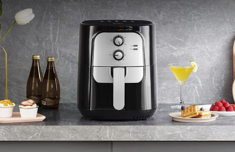 Fritadeira Elétrica Sem Óleo Air Fryer 5.5L Gaabor Jumbo Family 1400w 127V ou 220V Vintage