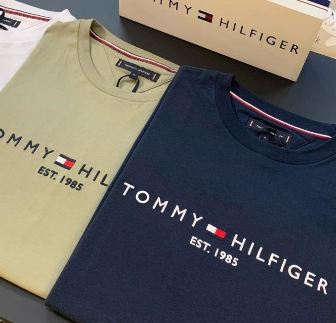 Camiseta Tommy Hilfiger Logo Tee + Frete Grátis