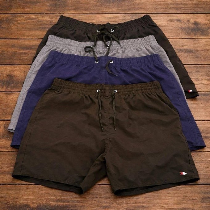 Kit 4 Bermuda Shorts Tactel Sandrini Elastano Academia Praia Sortidos Liso M