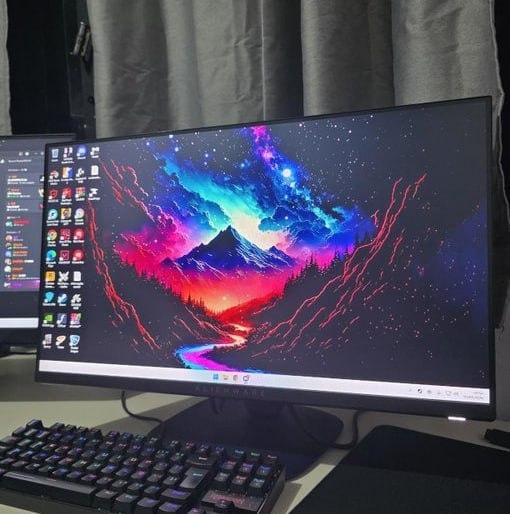 Monitor Gamer Alienware 27" — QHD (2560 x 1440) — 180 Hz — IPS Rápido, Resposta de 1 ms, NVIDIA G-SYNC, VESA DisplayHDR 400 — AW2725DM