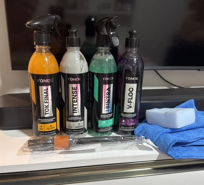 Vonixx Kit Autos V-floc 500ml Restaurax 500ml Tok Final 500ml Sintra Fast 500ml - Limpeza Automotiva Completa