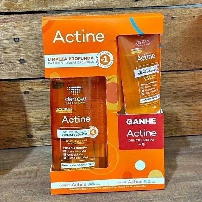 Darrow Actine Oil Control Kit Gel de Limpeza Dermatológico Facial