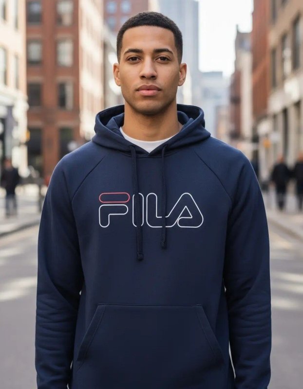 Moletom Fila Original Masculino Com Capuz Letter Outline