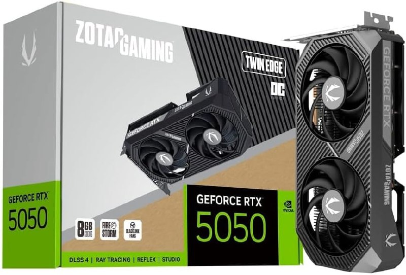GPU NV RTX5050 8GB TWIN EDGE OC GDDR6 128BITS ZOTAC