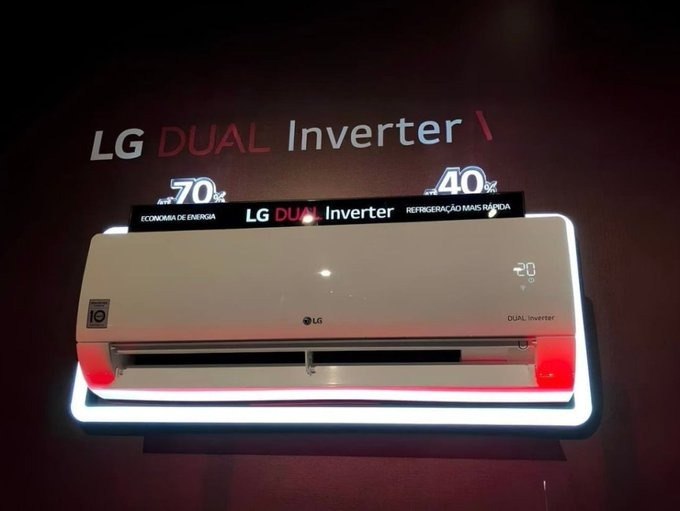 Ar Condicionado Split Smart Inverter Hi Wall LG Voice AI 12000 BTUs Frio 220v