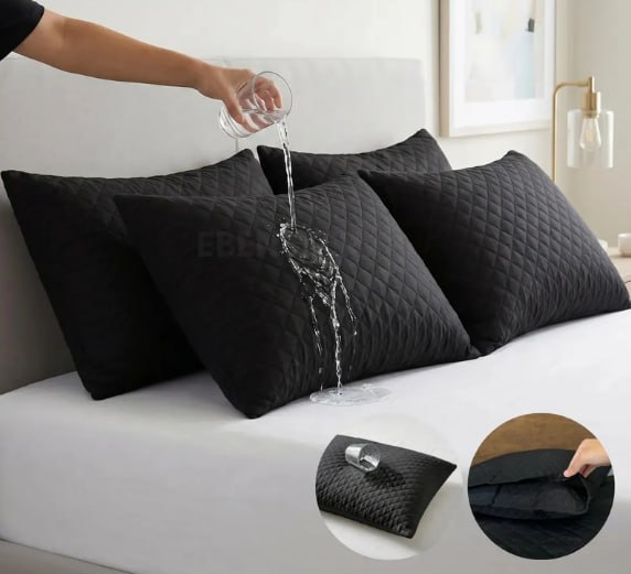 Kit 4 Capas Protetoras Travesseiro Matelado Impermeável Antialérgico