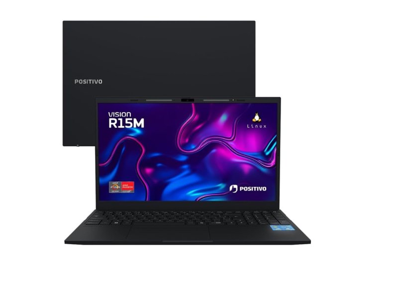 Positivo Vision R15M, Notebook AMD Ryzen 7-5825U, 32GB RAM, 512GB SSD, Tela 15,6" Full HD IPS, Linux
