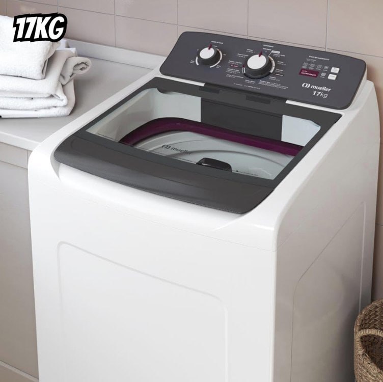 Máquina de Lavar 17Kg Mueller Automática MLA17 Branco 220v