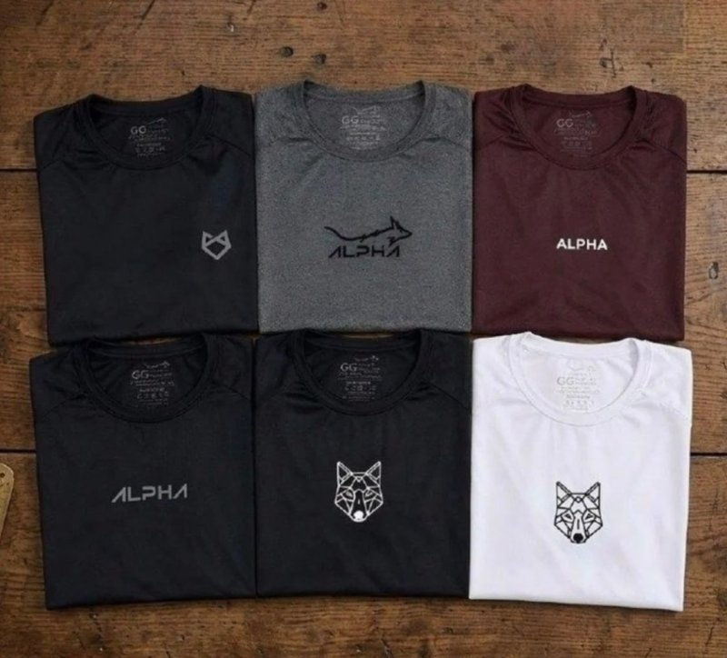 Kit 6 Camisetas Mais Procuradas Alpha