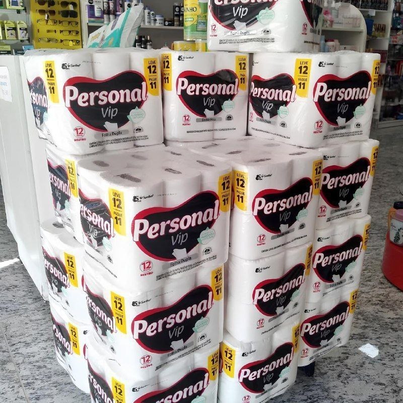 Personal VIP - Papel Higiênico, Folha Dupla, 12 unidades