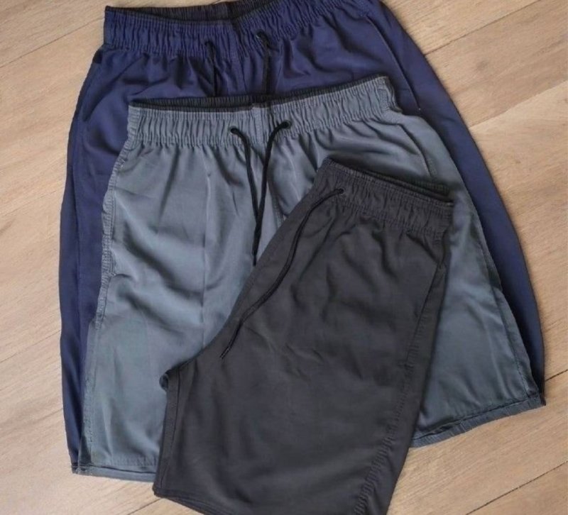 Kit 4 Short Praia Masculino Bermuda Tactel Verão Academia 1 De Cada Cor M