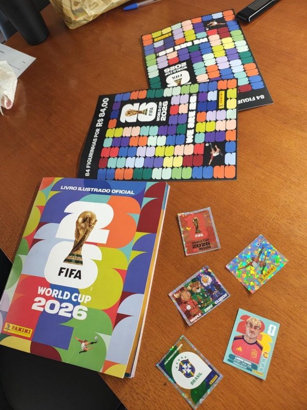 2x Kit 12 Envelopes (84 Figurinhas) + Álbum Brochura Copa Do Mundo Fifa 2026 Panini