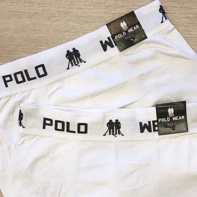 Kit 6x1 Cueca Polo Wear Boxer Microfibra Basic Branco Liso GG