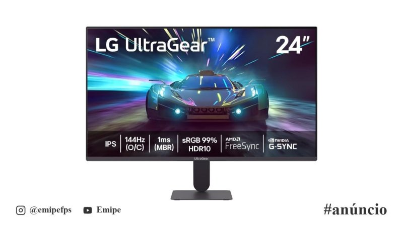 Monitor LG UltraGear™ 24G411A-B 24",FHD, 144Hz, 1ms (MBR), NVIDIA G-SYNC, AMD FreeSync, HDR10