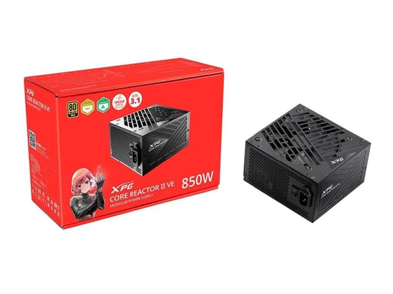 Fonte XPG Core Reactor II VE 850W ATX Gold 80 PLUS