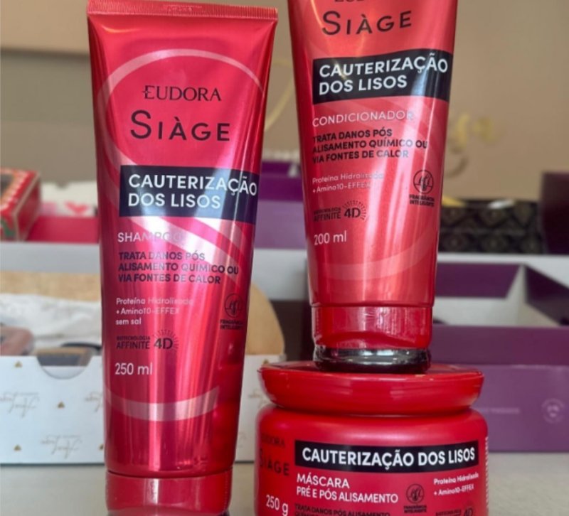 Siàge Cauterização Dos Lisos: Shampoo+condicionador+máscara