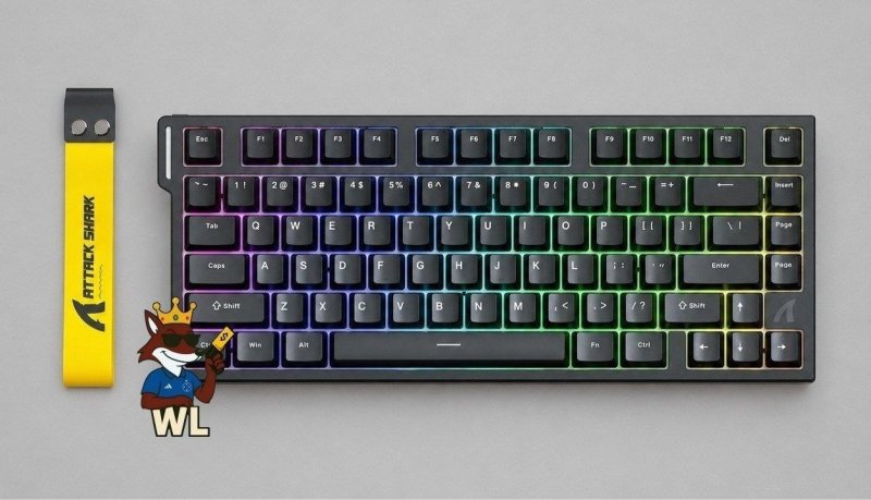 TECLADO MECÂNICO ATTACK SHARK R82 HE