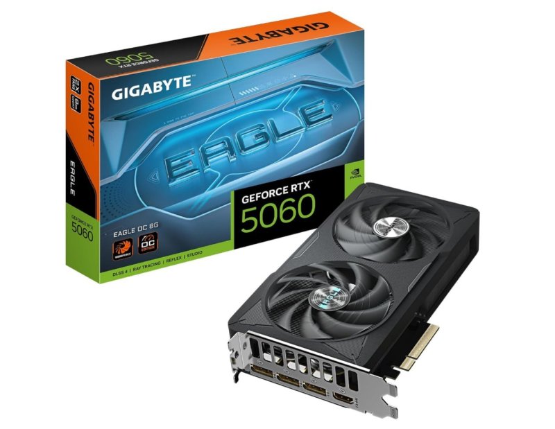 Gigabyte Placa gráfica GeForce RTX 5060 Eagle OC 8G - 8 GB GDDR7